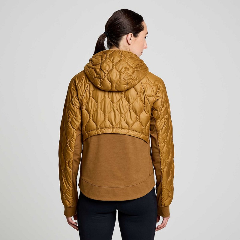 Saucony Solstice Oysterpuff Jacket Bronze | 871369-JTG