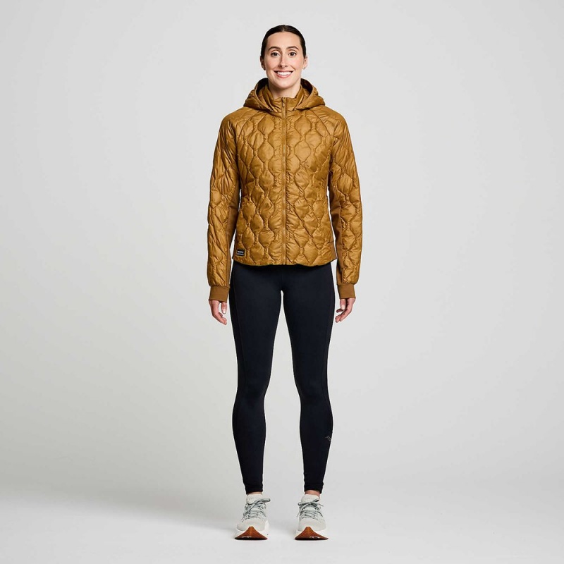 Saucony Solstice Oysterpuff Jacket Bronze | 871369-JTG