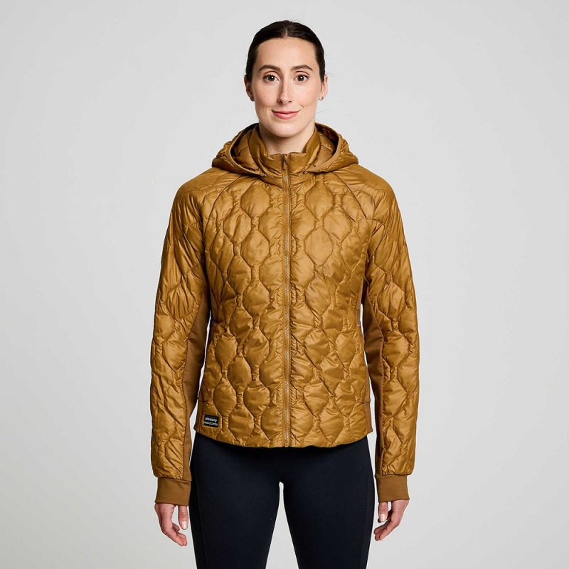 Saucony Solstice Oysterpuff Jacket Bronze | 871369-JTG