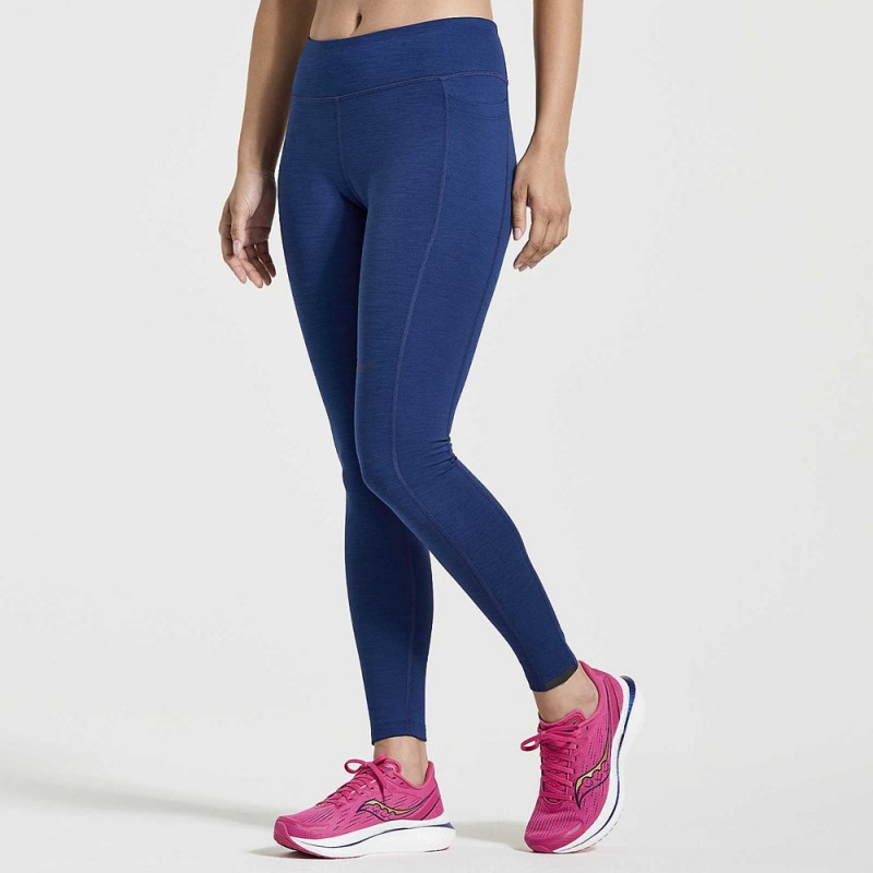 Saucony Solstice Tight Sodalite Heather | 530672-GBQ