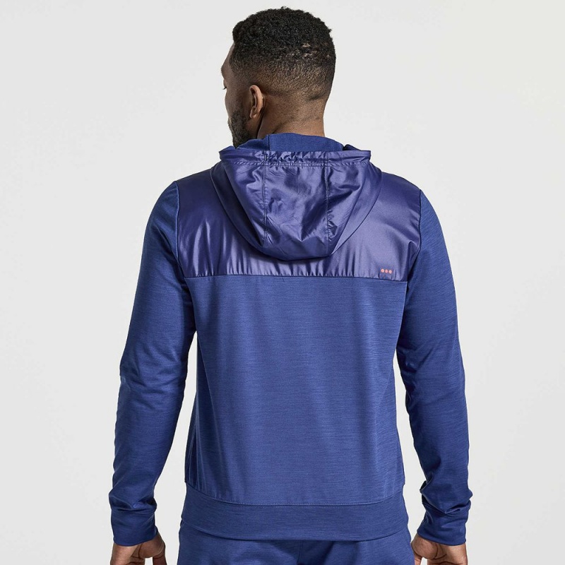 Saucony Solstice Zip Hoody Sodalite Heather | 706821-CEL