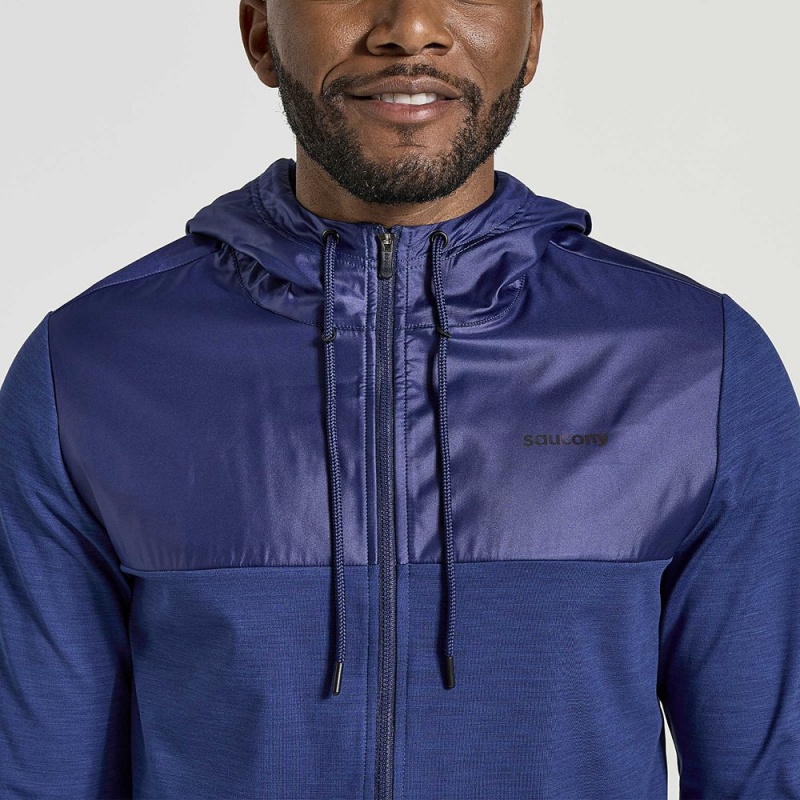 Saucony Solstice Zip Hoody Sodalite Heather | 706821-CEL