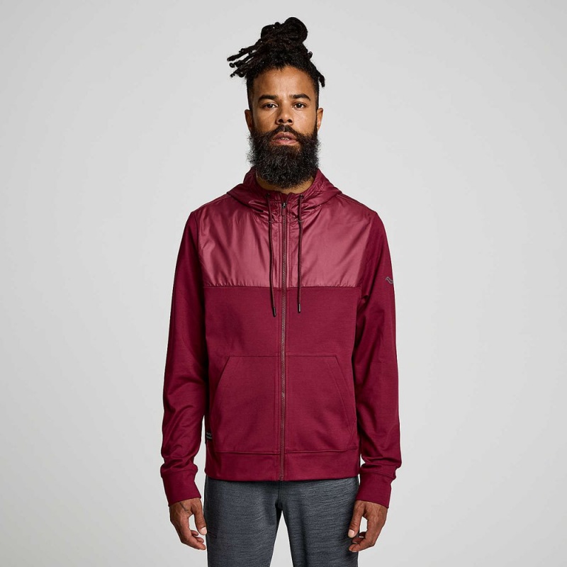 Saucony Solstice Zip Hoody Sundown Heather | 053689-HZX