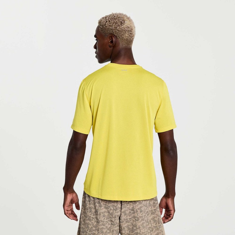 Saucony Stopwatch Graphic Short Sleeve Sulphur Heather Graphic | 892403-QCK