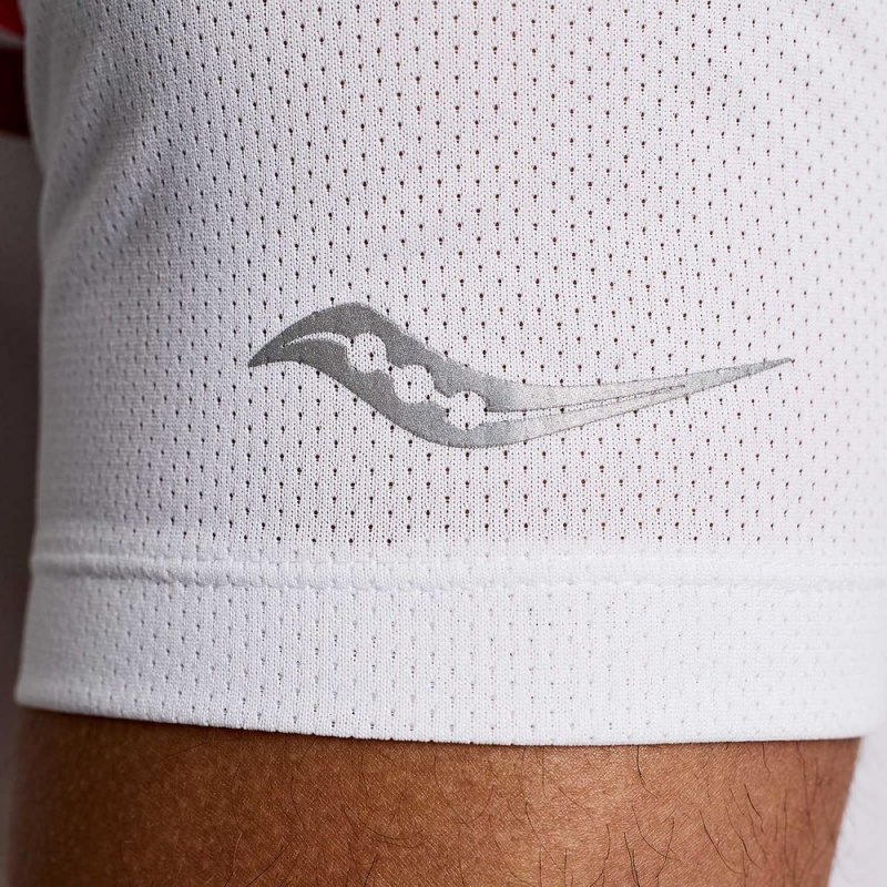 Saucony Stopwatch Graphic Short Sleeve White Graphic | 986417-LEJ