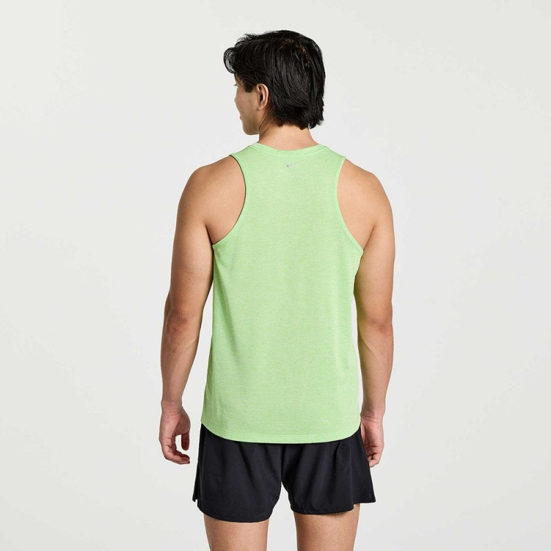 Saucony Stopwatch Graphic Singlet Invader Heather Graphic | 538196-EHI