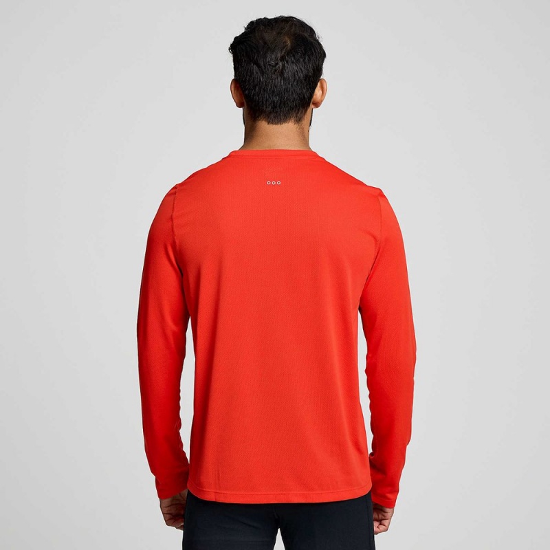 Saucony Stopwatch Long Sleeve Infrared | 572183-XIN