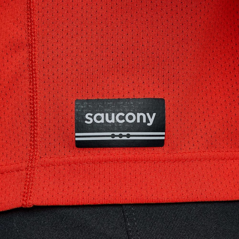 Saucony Stopwatch Long Sleeve Infrared | 572183-XIN