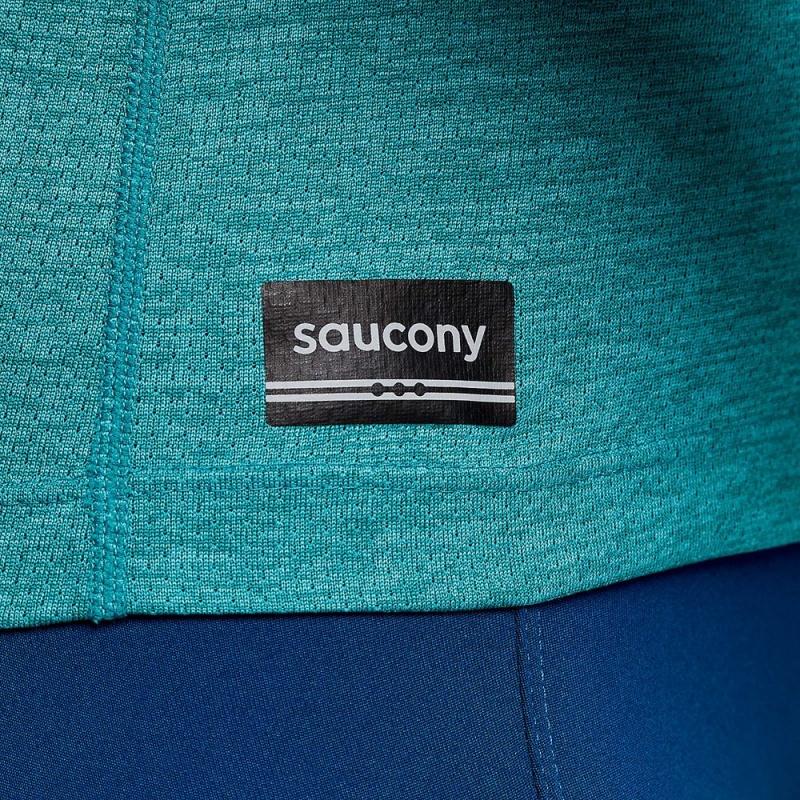 Saucony Stopwatch Long Sleeve Ink Heather | 061395-ERA