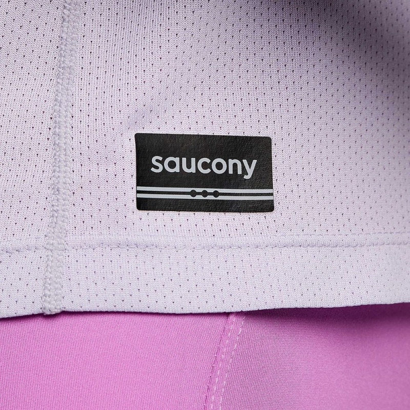 Saucony Stopwatch Long Sleeve Mauve | 287509-DUM