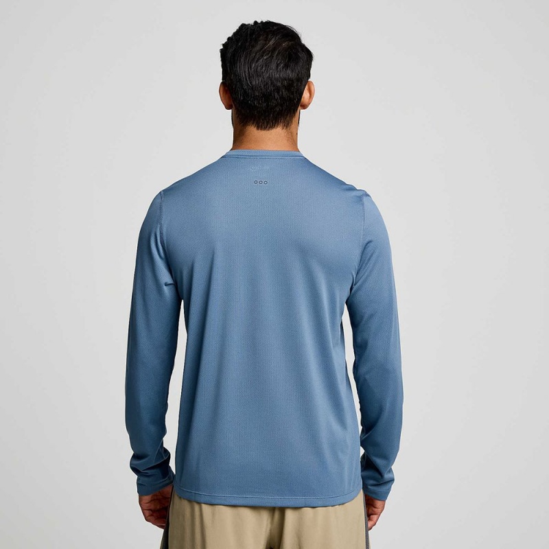 Saucony Stopwatch Long Sleeve Murk | 429761-ZEO