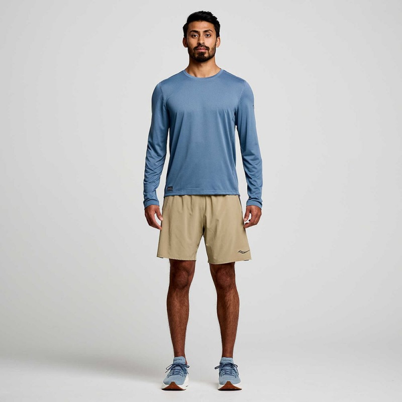 Saucony Stopwatch Long Sleeve Murk | 429761-ZEO