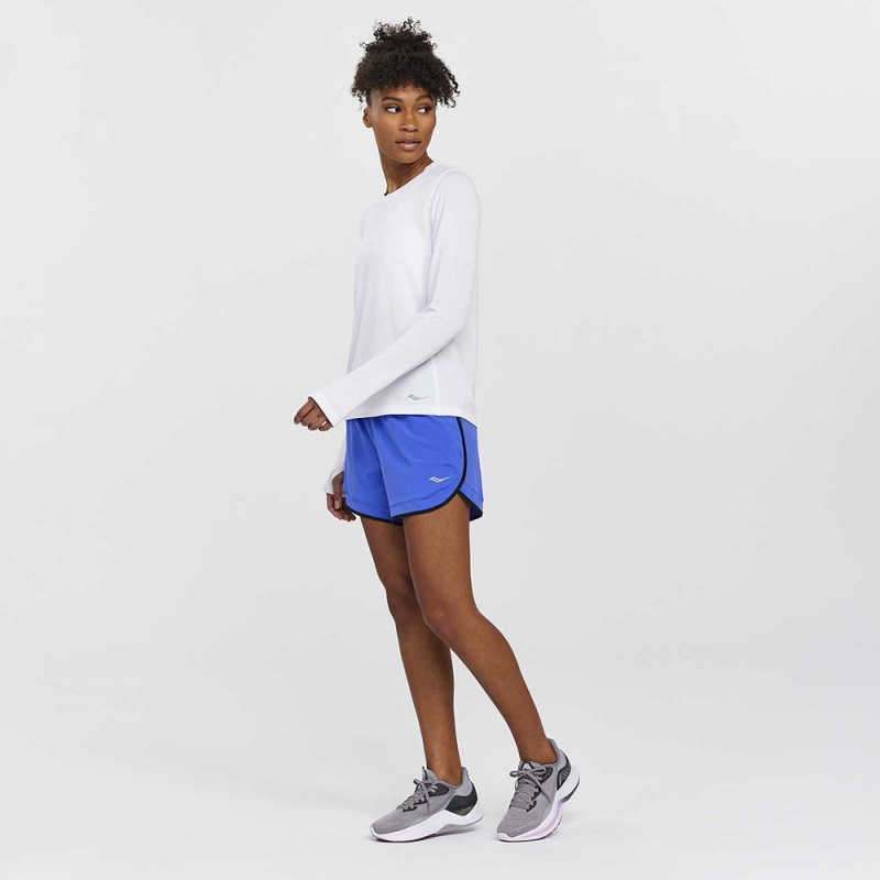 Saucony Stopwatch Long Sleeve White | 094751-HFJ