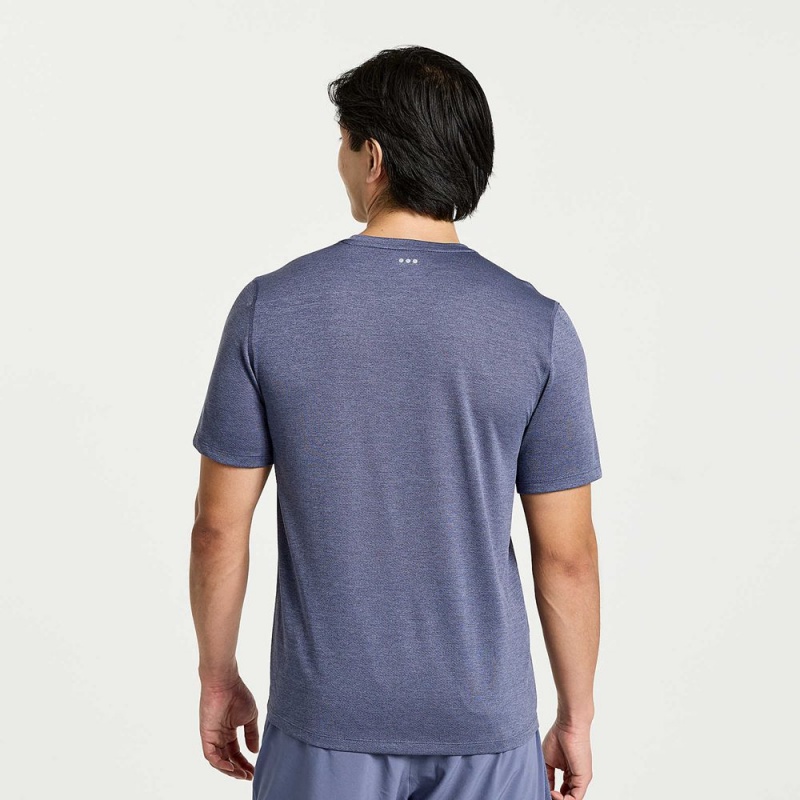 Saucony Stopwatch Short Sleeve Horizon Heather | 548167-OAN