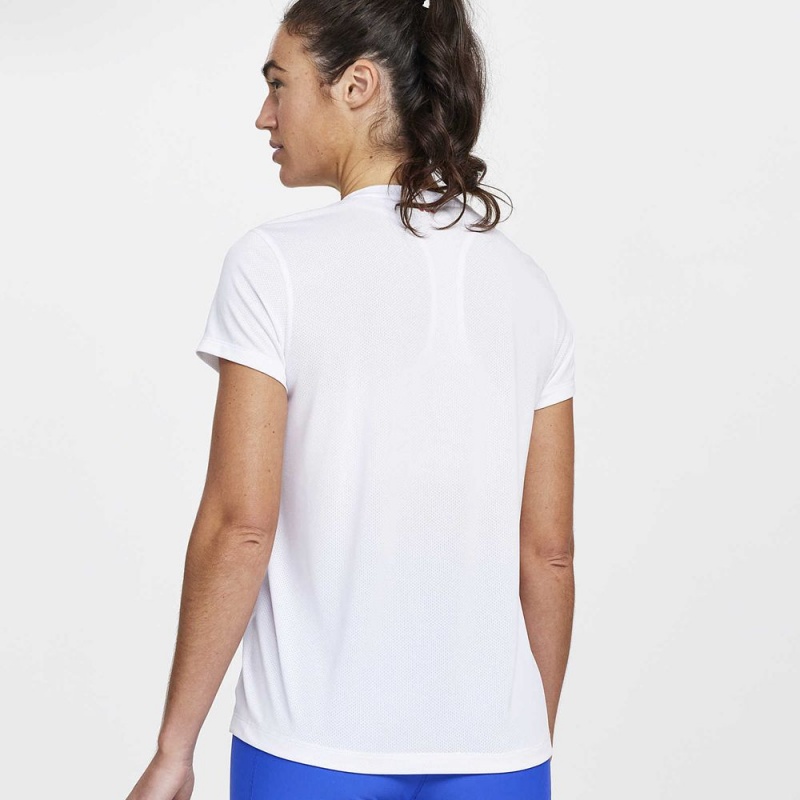 Saucony Stopwatch Short Sleeve White | 385710-EFK