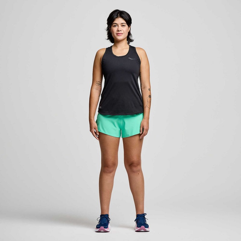 Saucony Stopwatch Singlet Black | 457081-HJQ