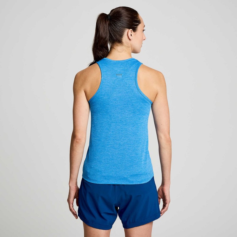 Saucony Stopwatch Singlet Bluelight Heather | 741635-ZTX