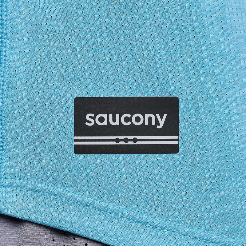 Saucony Stopwatch Singlet Breeze Heather | 513720-UYG