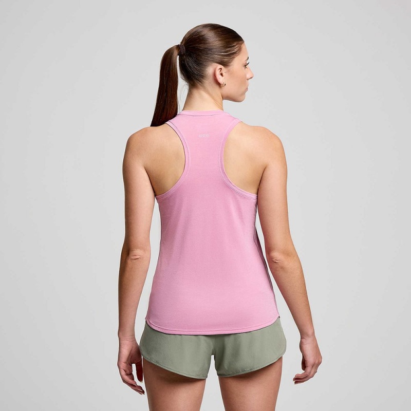 Saucony Stopwatch Singlet Orchid Heather | 651743-FCO