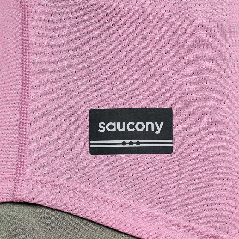 Saucony Stopwatch Singlet Orchid Heather | 651743-FCO