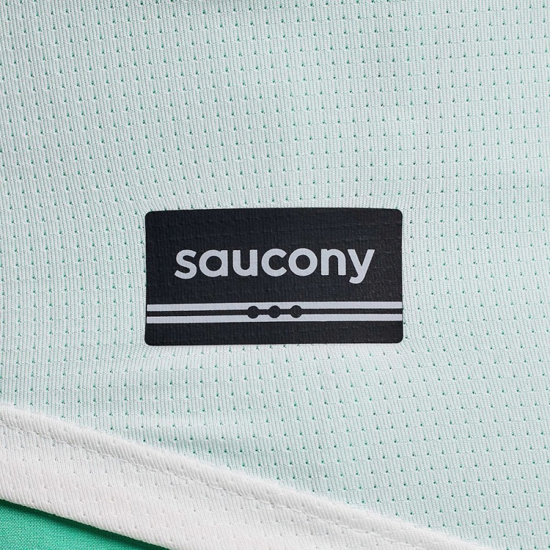 Saucony Stopwatch Singlet White | 932857-MJG