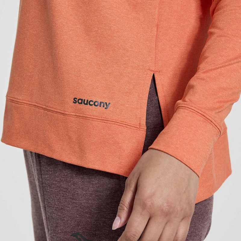 Saucony Sunday Layer Top Ember Heather | 815974-ZLM