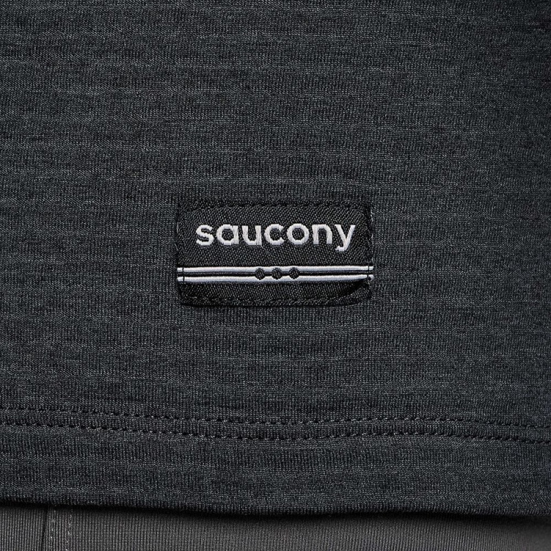 Saucony Triumph 3d 1/2 Zip Black Heather | 371620-XIH