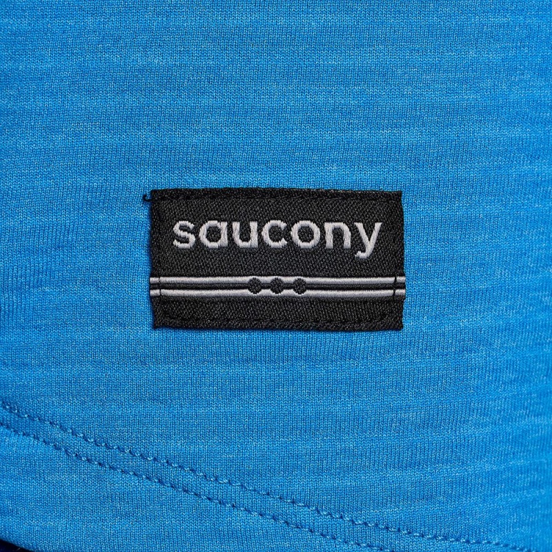 Saucony Triumph 3d 1/2 Zip Bluelight Heather | 874319-ZNR