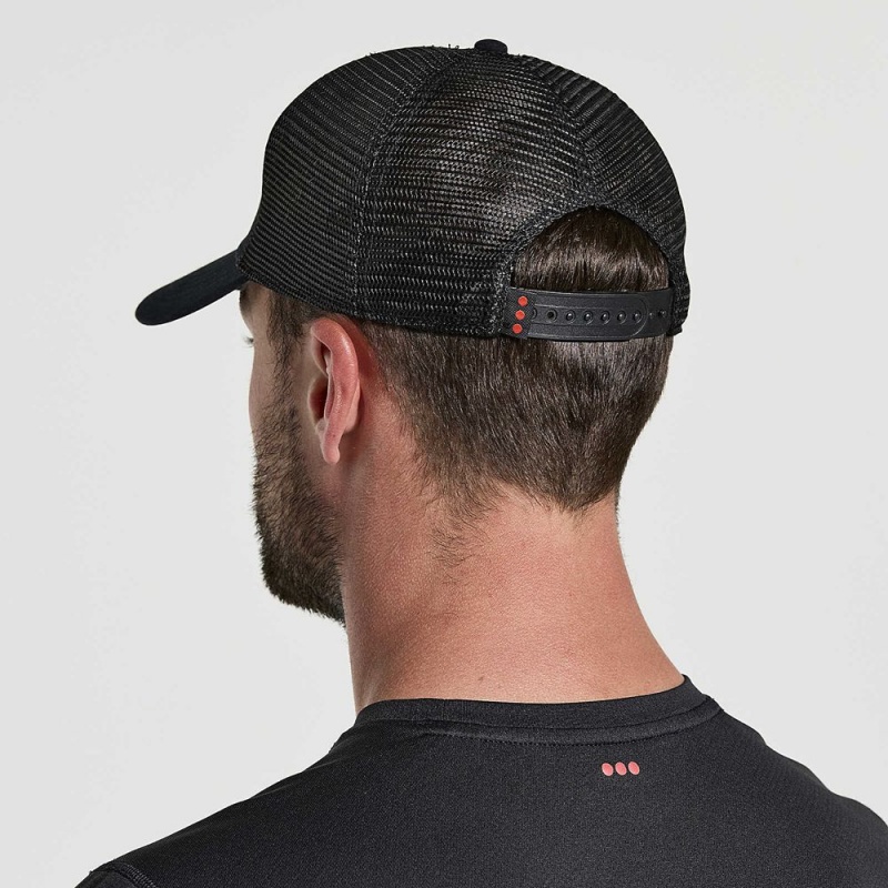 Saucony Trucker Hat Black Graphic | 490572-AHQ