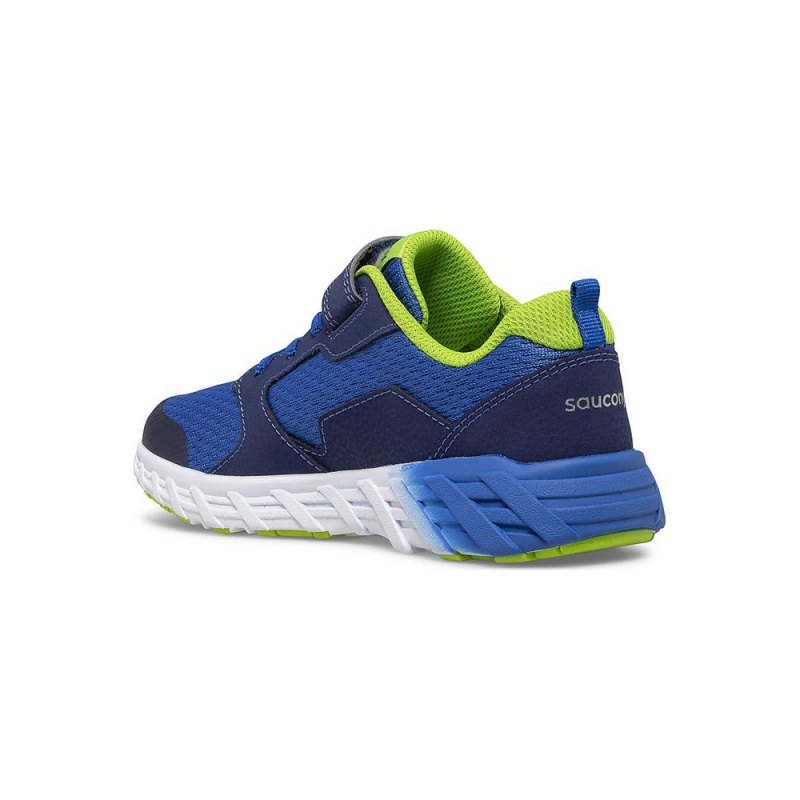 Saucony Wind 2.0 A/C Sneaker Blue/Green | 304278-QWR