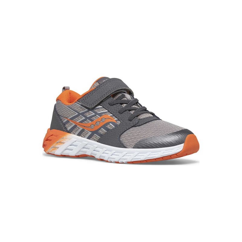 Saucony Wind 2.0 A/C Sneaker Grey/Orange | 129476-GDS