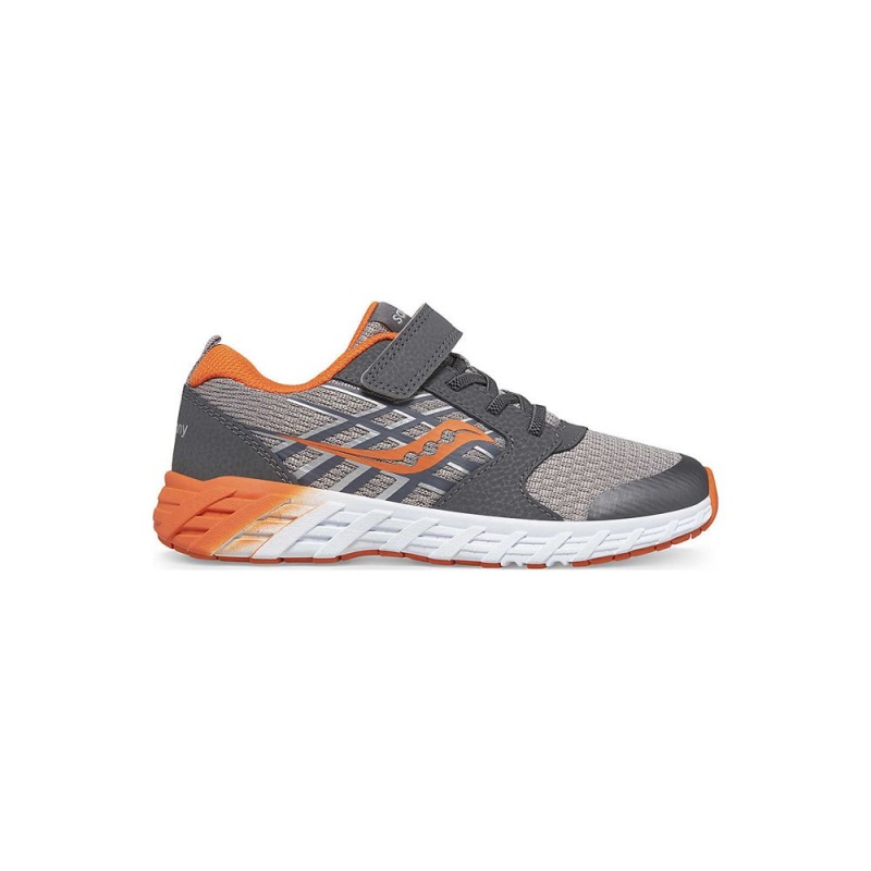 Saucony Wind 2.0 A/C Sneaker Grey/Orange | 129476-GDS