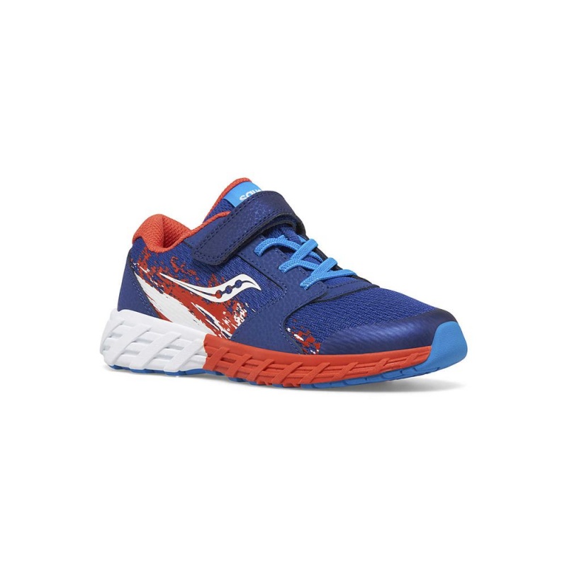 Saucony Wind 2.0 A/C Sneaker Navy/Red/White | 062853-CDT