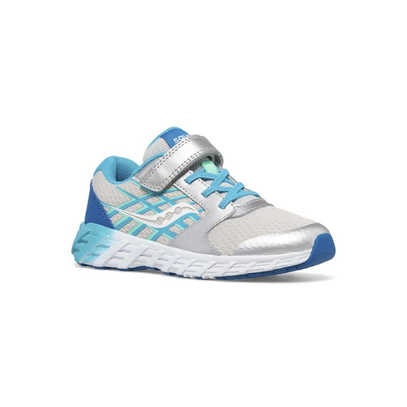 Saucony Wind 2.0 A/C Sneaker Turq/Silver | 075412-ISG