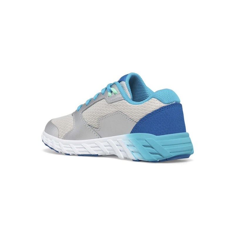 Saucony Wind 2.0 Lace Sneaker Turq/Silver | 906437-HAD