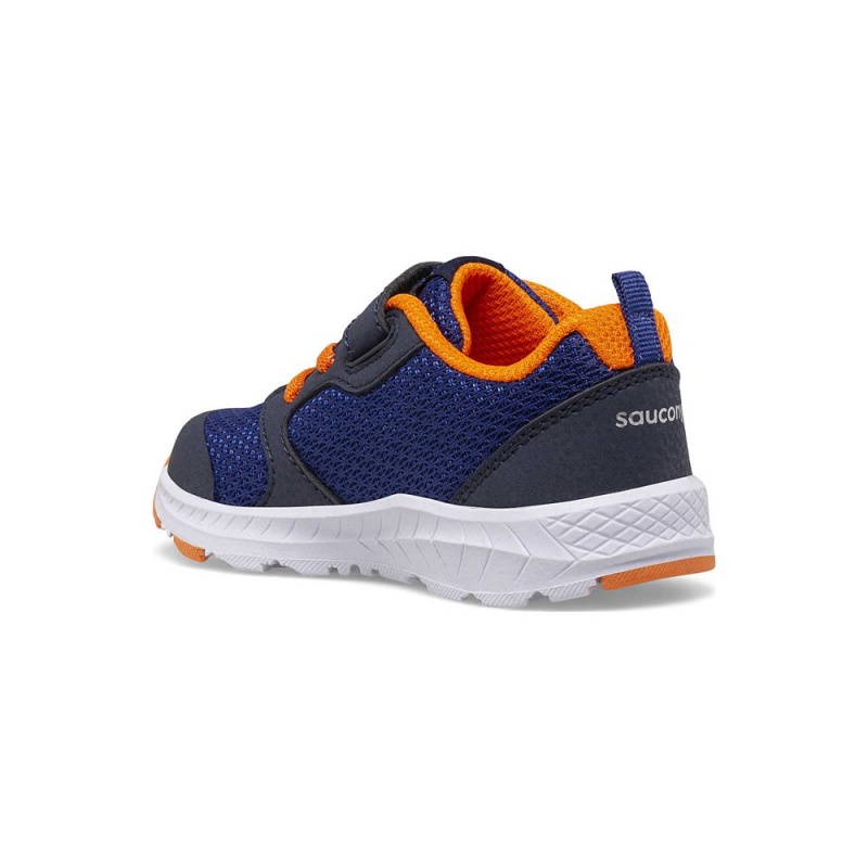 Saucony Wind Fst Jr. Sneaker Navy/Orange | 861740-IPL