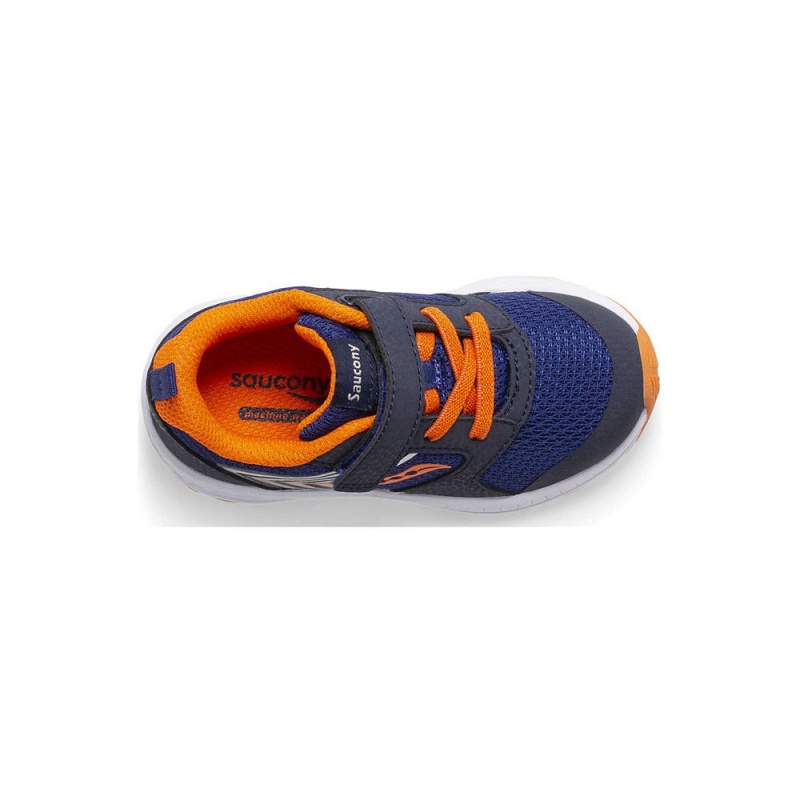 Saucony Wind Fst Jr. Sneaker Navy/Orange | 861740-IPL