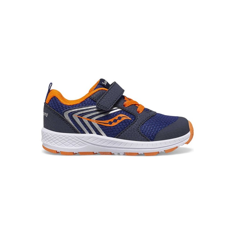 Saucony Wind Fst Jr. Sneaker Navy/Orange | 861740-IPL