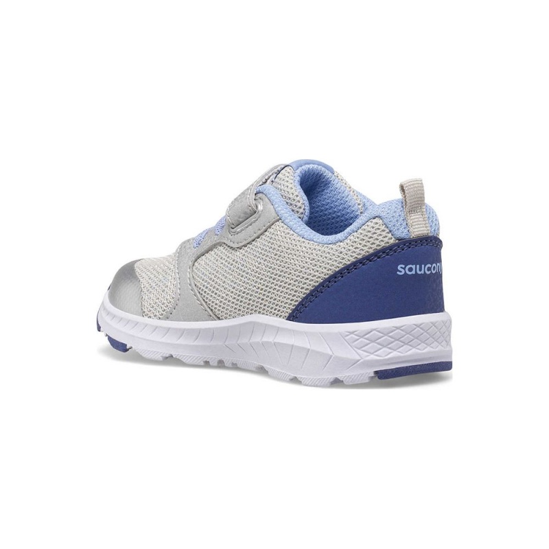 Saucony Wind Fst Jr. Sneaker Silver/Blue/Pink | 826509-HYR