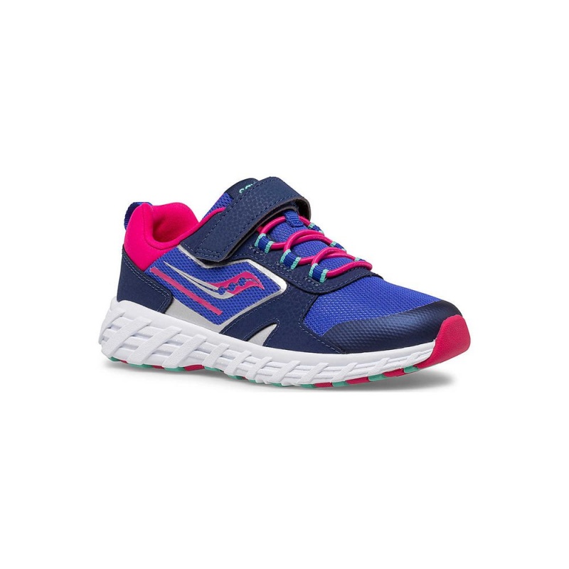 Saucony Wind Shield 2.0 A/C Sneaker Blue/Pink | 014795-ZOG