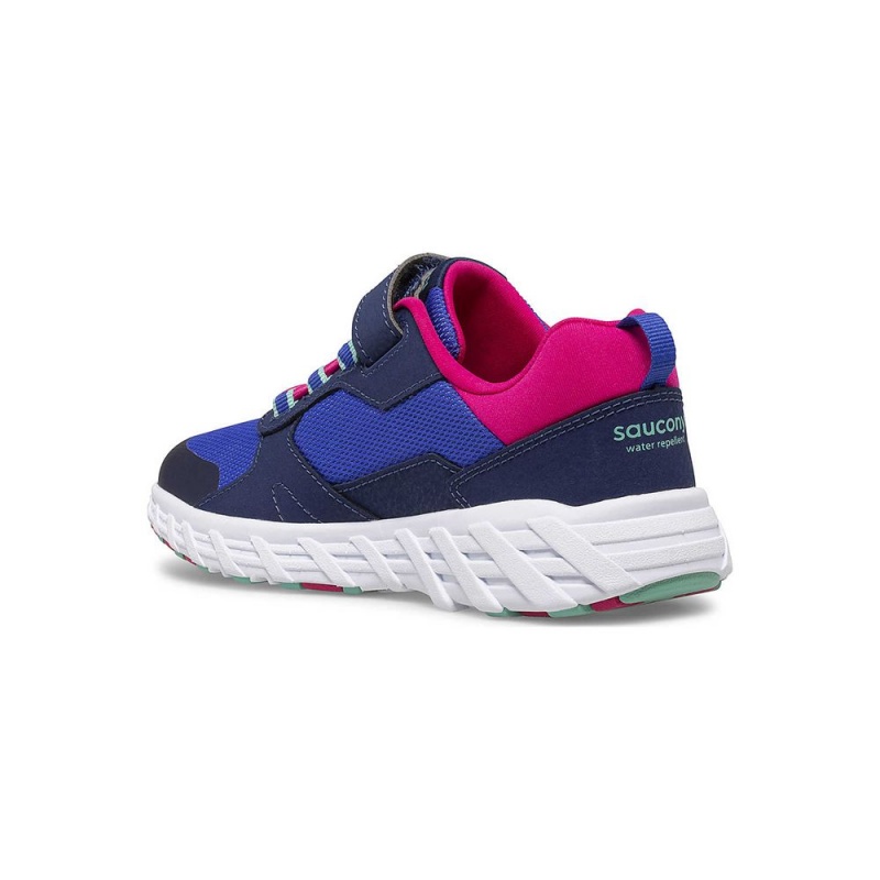 Saucony Wind Shield 2.0 A/C Sneaker Blue/Pink | 014795-ZOG