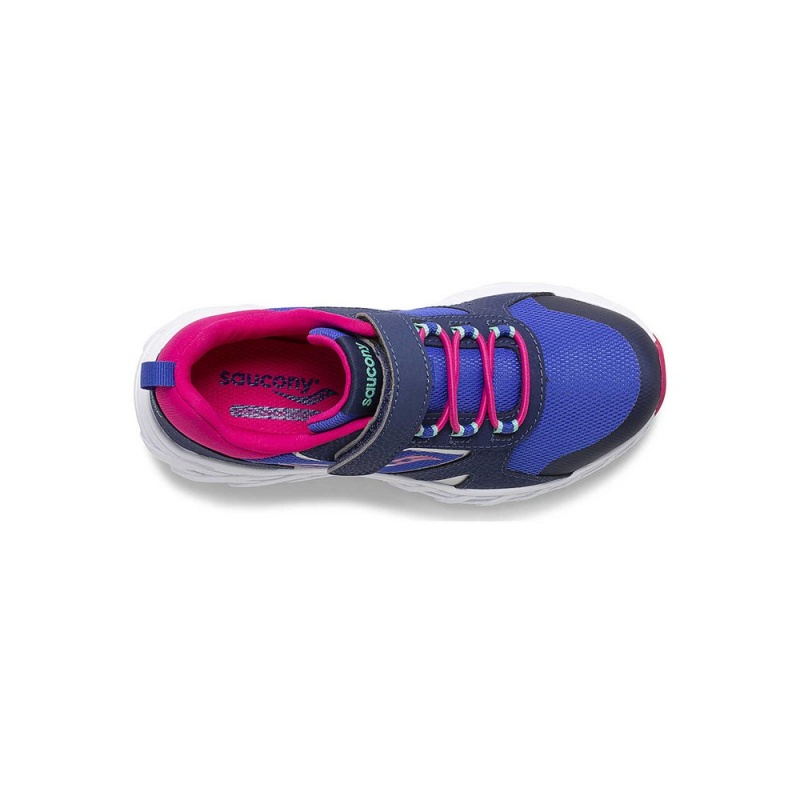 Saucony Wind Shield 2.0 A/C Sneaker Blue/Pink | 014795-ZOG