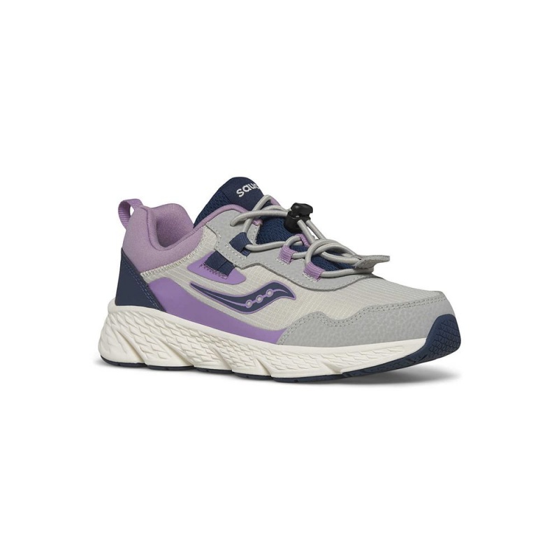 Saucony Wind Shield 3.0 Sneaker Grey/Orchid/Navy | 392470-WXE