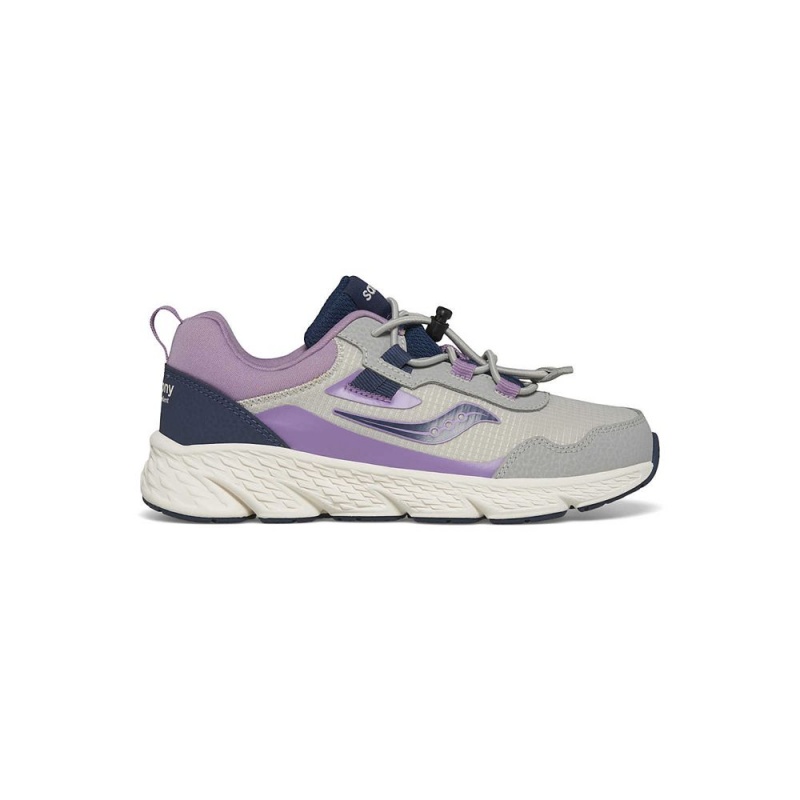 Saucony Wind Shield 3.0 Sneaker Grey/Orchid/Navy | 392470-WXE