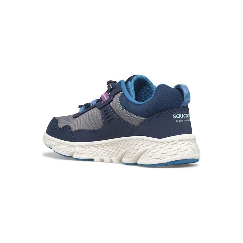 Saucony Wind Shield 3.0 Sneaker Navy/Grey/Turq | 681293-ZQW