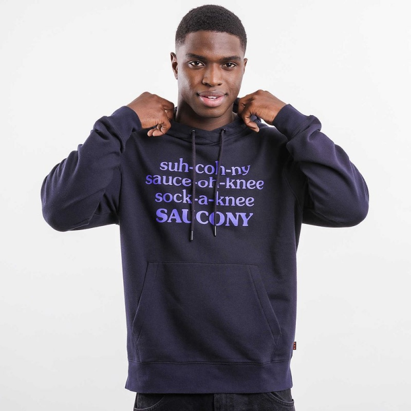 Saucony X Frank Cooke Rested Hoodie Black | 871249-LKD