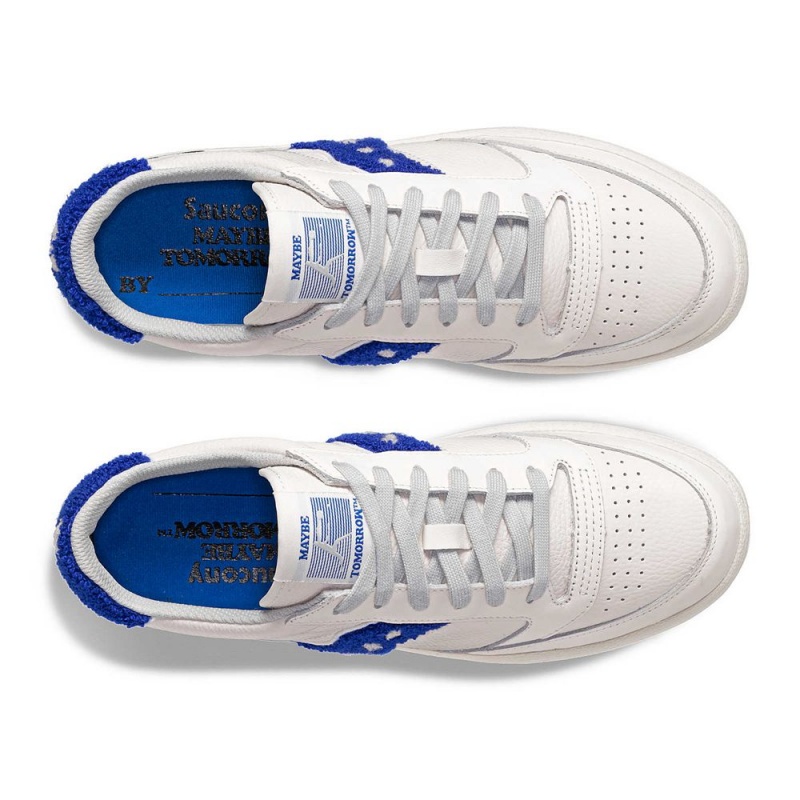 Saucony X Maybe Tomorrow Jazz Court Varsity White/Blue | 063852-GVH